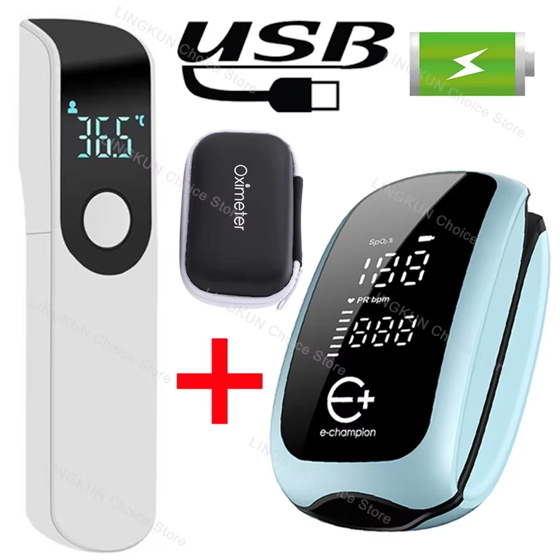 Pulse Oximeter Fingertip Rechargeable - Digitales LED-Display, wiederaufladbares medizinisches Pulsoximeter für