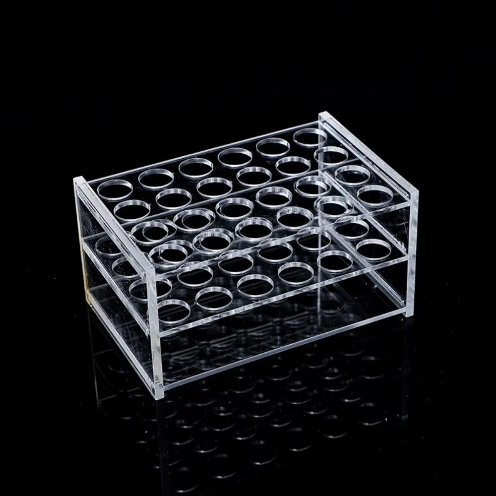 Lab Equipment - Neuer Acryl-Reagenzglashalter Transparent 24/40 Löcher Komposit-Applikator-Spender