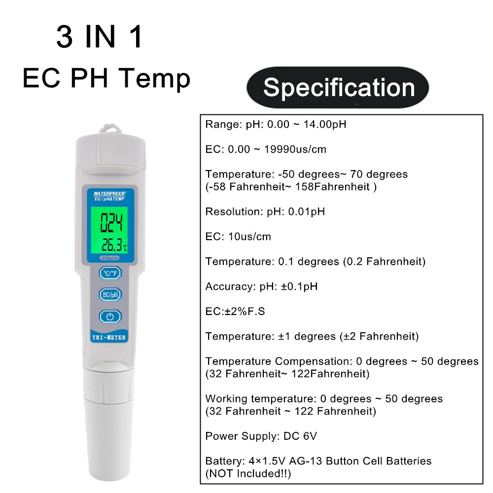 Professionelle 4 IN 1 TDS PH E – Ph Meter Digital Water Tester Bewertung und Preis