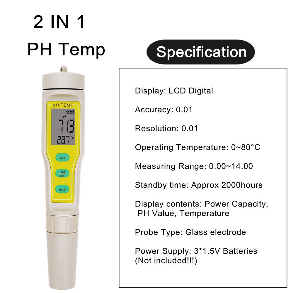 Professionelle 4 IN 1 TDS PH E – Ph Meter Digital Water Tester Bewertung und Preis