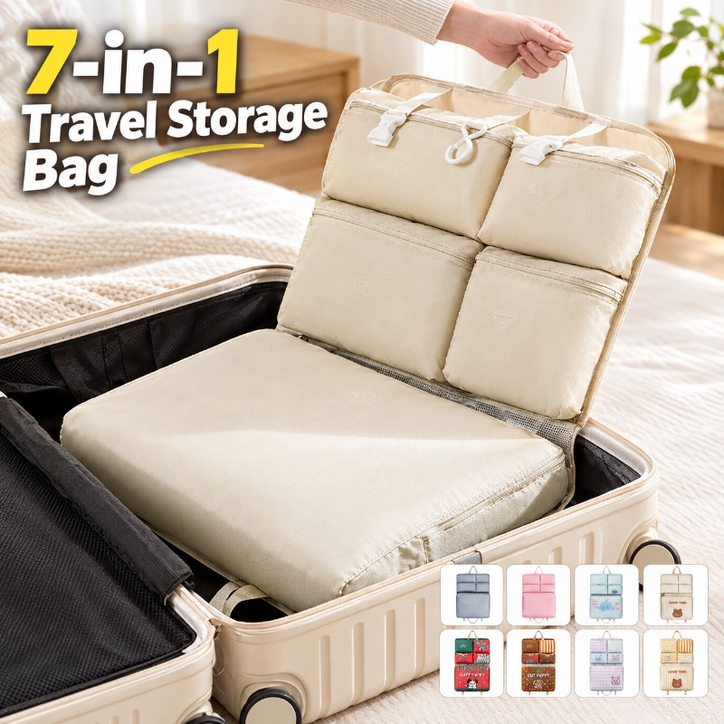 7-in-1 Reise-Aufbewahrungstasc – Packaging Bewertung und Preis